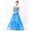 Grace Karin Neue elegante lange Himmel blaue Hochzeitsfest Kleid wulstige Chiffon Abendkleid CL6183